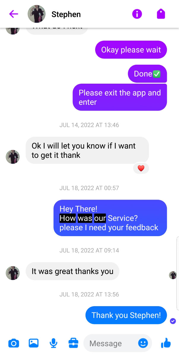 Customer review