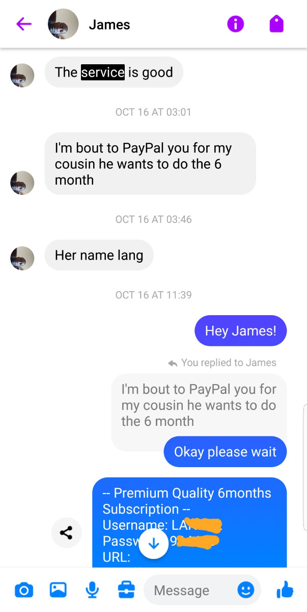 Customer review